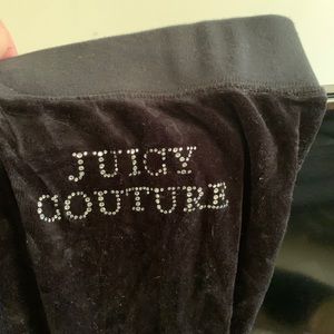 Juicy Couture black velvet track suit Pants 😍